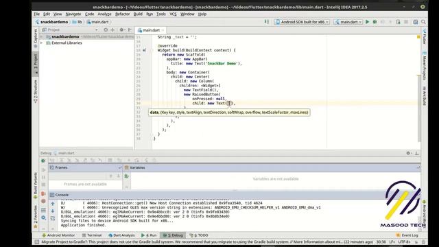 Flutter - 26 Showing A SnackBar | Flutter Development Using Dart