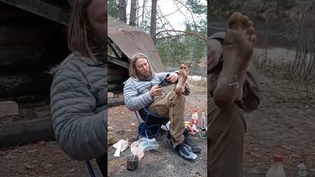Новейшее средство от усталости ног. #пострадайка #мишапророк