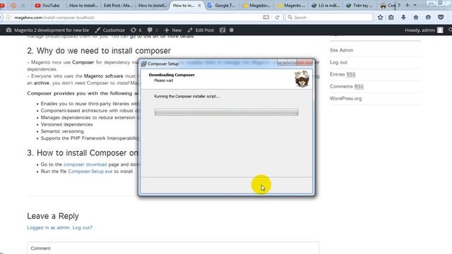 How to install composer on localhost