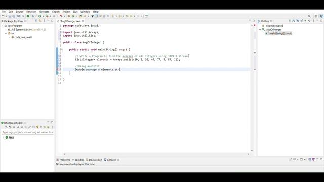 Java 8 Program to Calculate and Print the Average of a List of Integers || Learn Java Coding || IMP