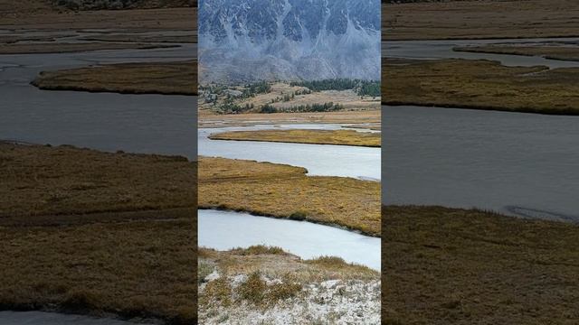 Горы ⛰️🏔️ и "молочная" река 🏞️