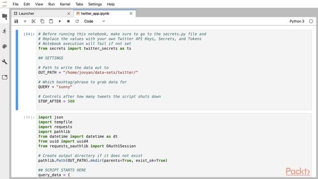Mastering Big Data Analytics with PySpark : Fetching Data from Twitter | packtpub.com