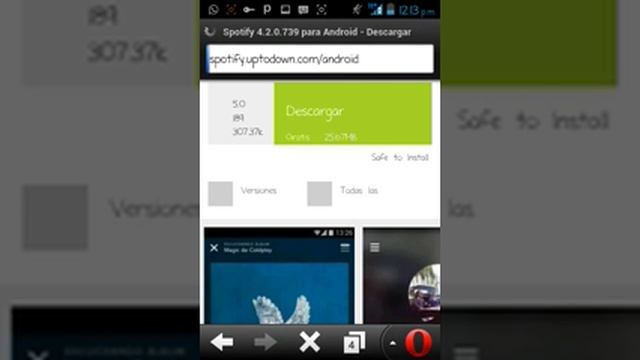 Descarga archivos pesados desde Opera mini (Fácil)