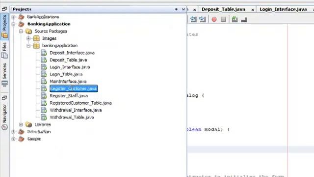 Java application development#20Banking System