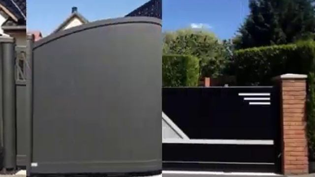 Sliding Gate Designs for Homes. Modern sliding Gate. Modern driveway gates. Manual sliding main gat
