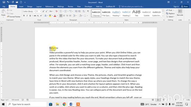 How To Only Center  The Title of MS Word Document | Center only The Title In MS Word