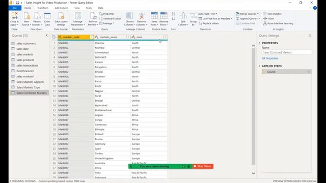 Power BI in 3 minutes : Power query Append and Merge