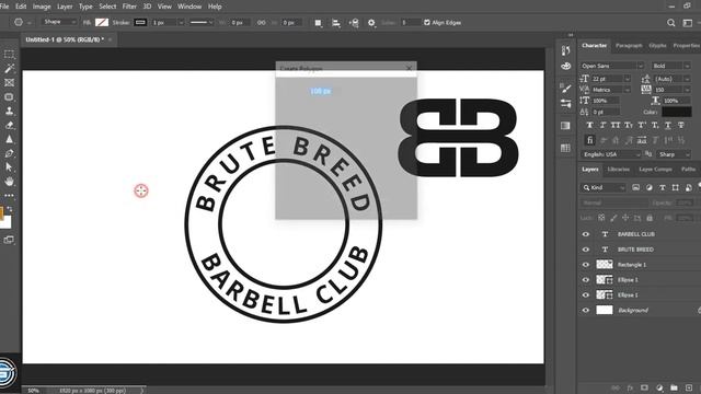 Photoshop Logo Design Tutorial | How to make logo using adobe photoshop and mockup apply to logo