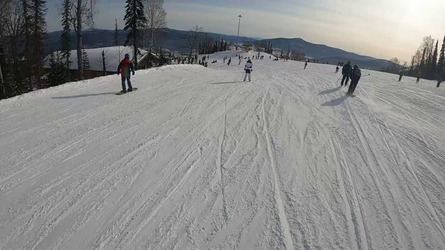 Шерегеш 14 февраля 2024. Красоты Мустага.
