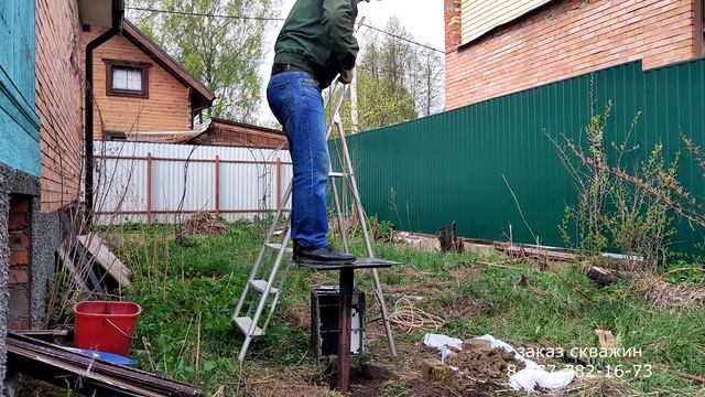Абиссинская скважина желонкой в подмосковье