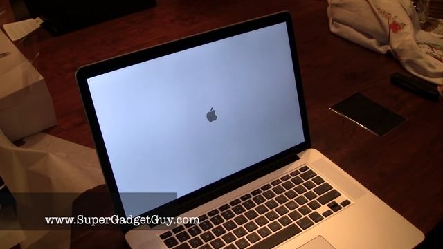 MacBook Pro with Retina Display, First Boot