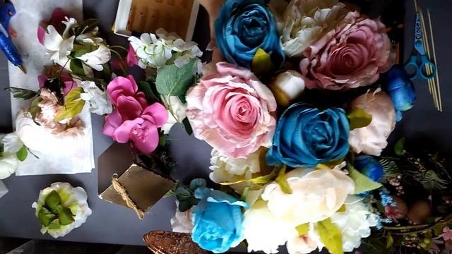 мастер-класс Композиция в шляпной коробке