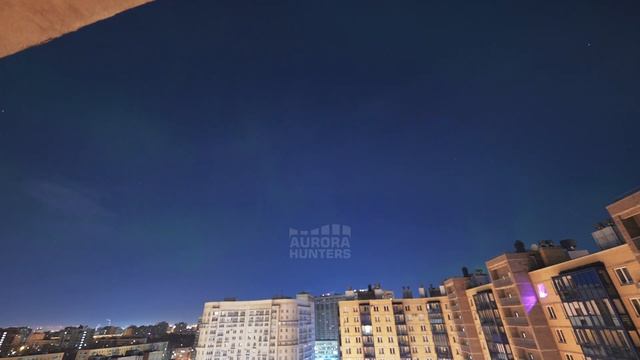 Северное сияние в Северной столице, 14 марта 2022