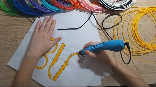Рисуем 3 D очки с помощью 3D ручки #Draw 3 D glasses using a 3D pen.