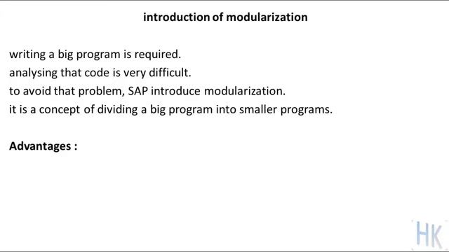 46 introduction of modularization in sap abap  #harikishorepoetabap