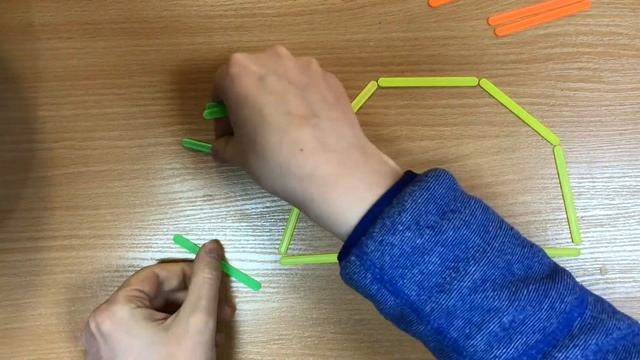Конструирование из счетных палочек "Черепашка".