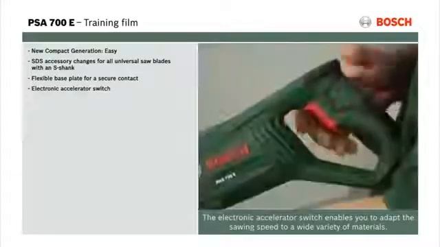 Pila ocaska PSA 700 E - training film (DE)