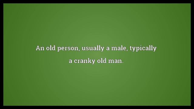 Geezer Meaning