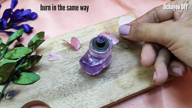 DIY wisteria flower making/how to make satin ribbon flower easy