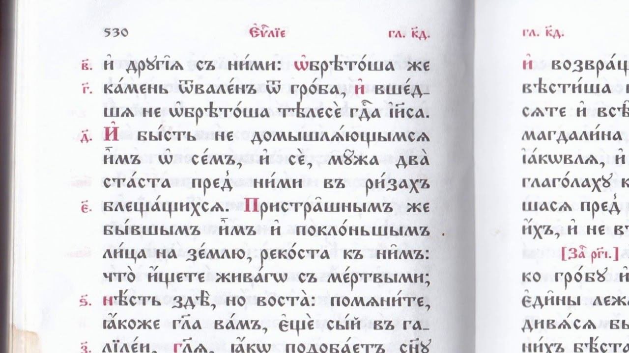 24 глава Евангелие от Луки стих 3