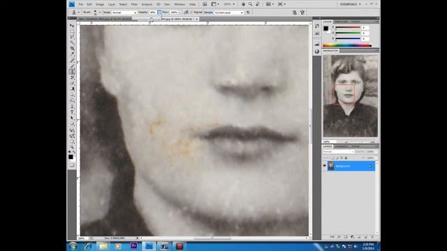 How to repair a damaged picture. Photoshop tutorial