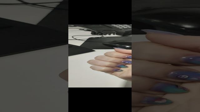 ТЕХНО маникюр | "Лунный" камень