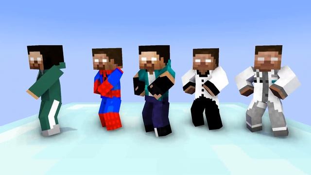 GANGNAM STYLE | MULTIVERSE HEROBRINE BROTHERS | MONSTER SCHOOL | MINECRAFT ANIMATION