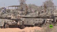 فيديو يظهر انتشار الدبابات الإسرائيلية قرب حدود قطاع غزة الجنوبية