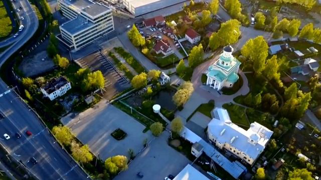 Полет на квадрокоптере DJI Mavic Pro Санкт-Петербург Мурино церковь святой Екатерины