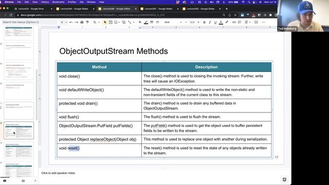 CSCI2120 - Lecture 24B  Unit3-IO - ObjectOutputStream