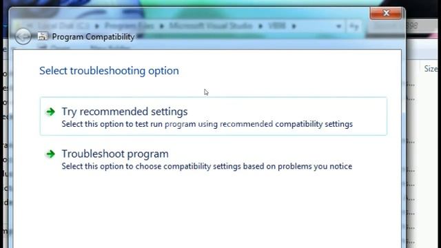 ??How to solve the Error accessing the system registry in visual basic 6.0 ??