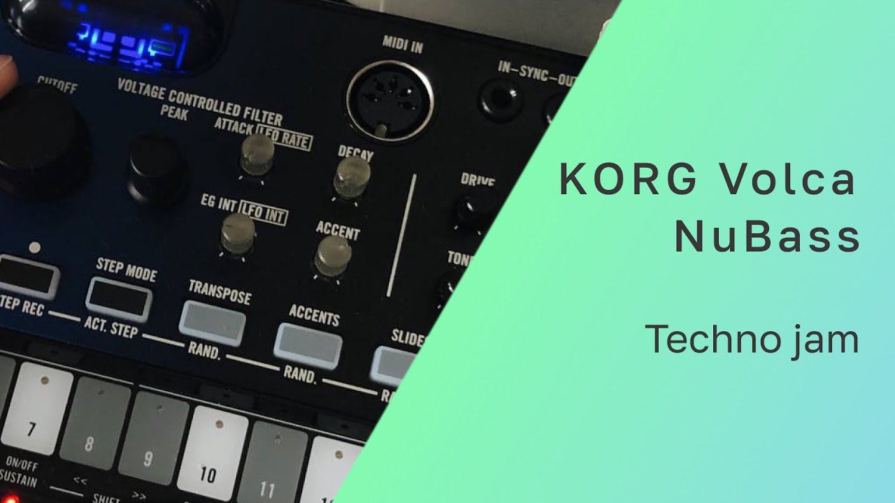 Korg volca NuBass (Techno jam)
