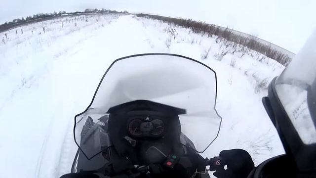 кузнечик на снегоходе