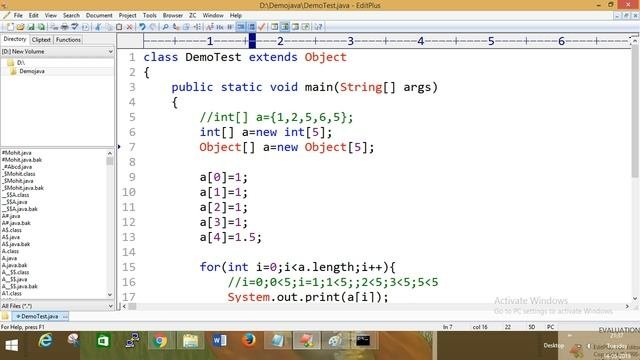 Why ArrayTypes of an ArrayWhat is Object ArrayOnline Core Java Class Part-6