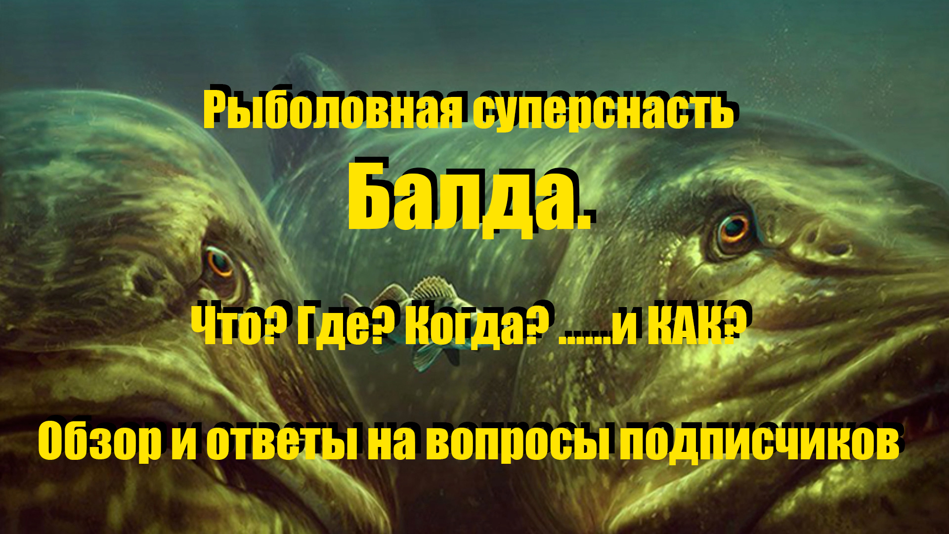 Рыболовная суперснасть Балда. Что? Где? Когда? ..... и КАК? Ответы на вопросы подписчиков канала