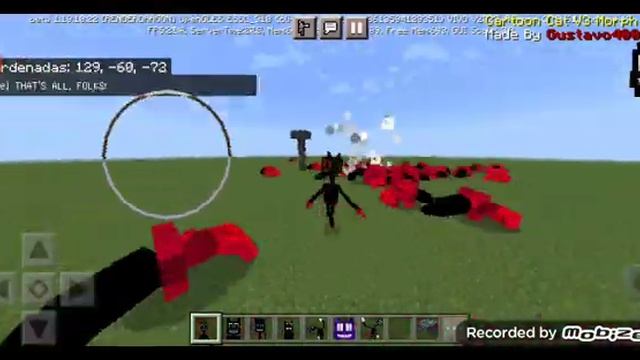nightmare cartoon cat morph addon Minecraft