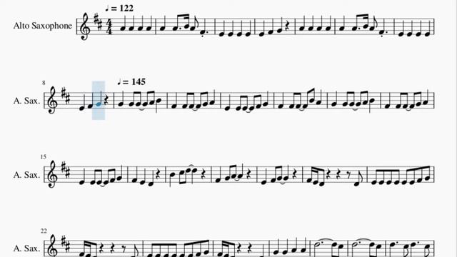 Alto Sax Sheet Music: How to play VeggieTales Theme Song by Mike Nawrocki
