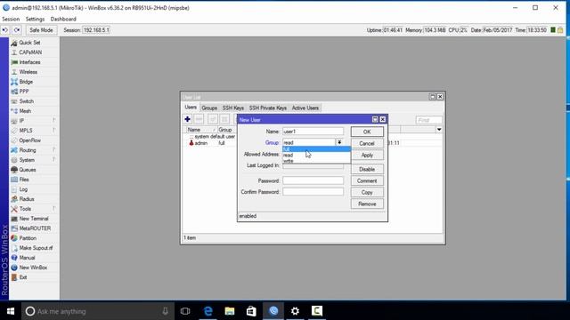MikroTik Tutorial 3 - Access Control