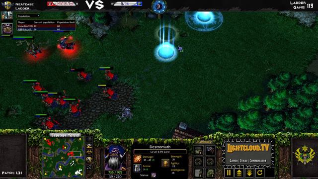 ReMinD (NE) VS Infi (O) - WC3 - Netease Ladder 119