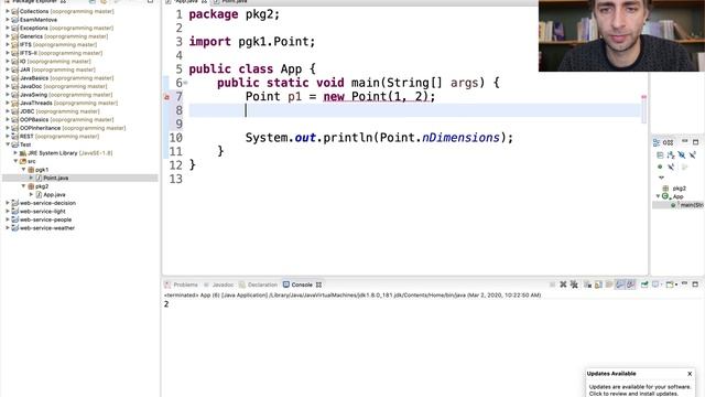 JAVA: Attributi e metodi statici (M3-E03)