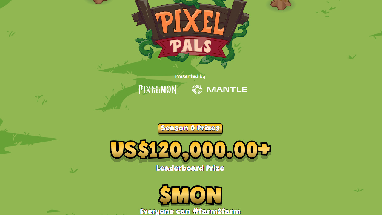 PixelPals - Развиваем ферму с призовым пулом в 120,000$ ! Награду обещают всем!
