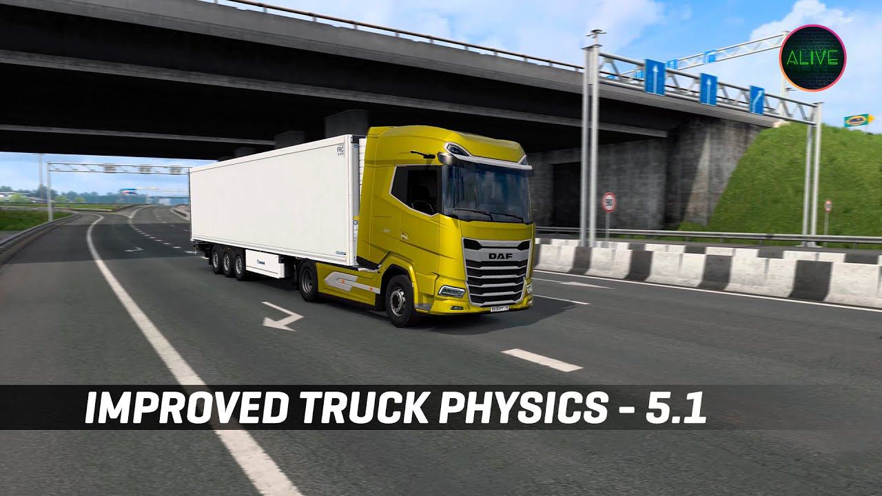 IMPROVED TRUCK PHYSICS by PROFESSORS - ОБЗОР МОДА ДЛЯ ETS 2 1.41