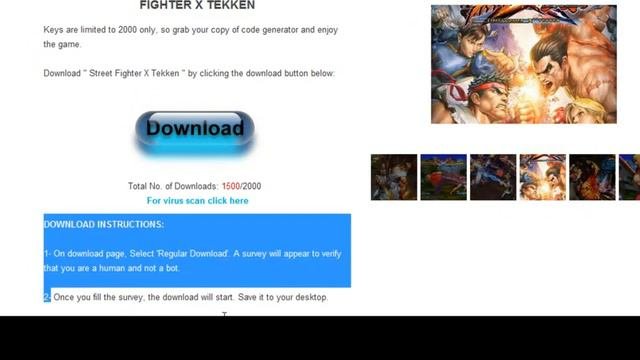 Street Fighter X Tekken PC Crack