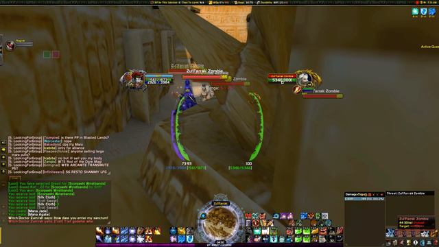 WoW Classic - Zul Farrak (ZF) GY farm - cimetière - [FRANÇAIS]