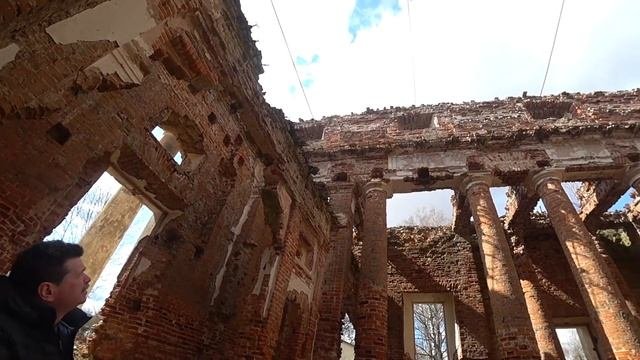 Рясно.Остатки костёла Святого Казимира..