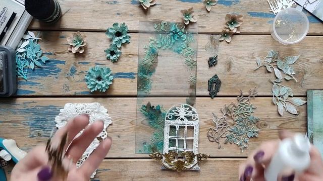 Мастер-класс по миксмедийной открытке / запись прямого эфира 29.09.23 / Скрапбукинг