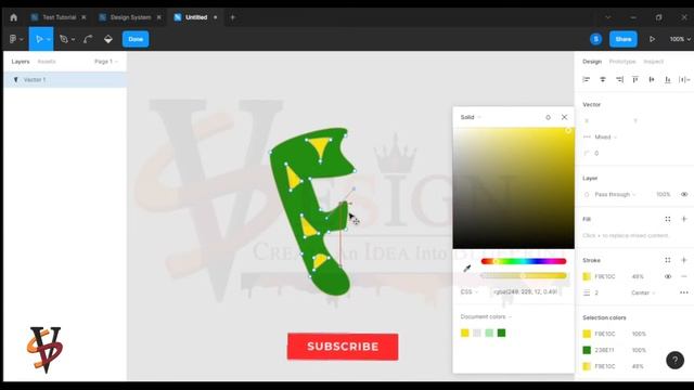 Simple Alphabet Design With Figma Tools | Letter F