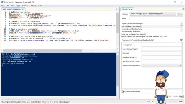 How to automate database schema changes for the CI process during database deployment