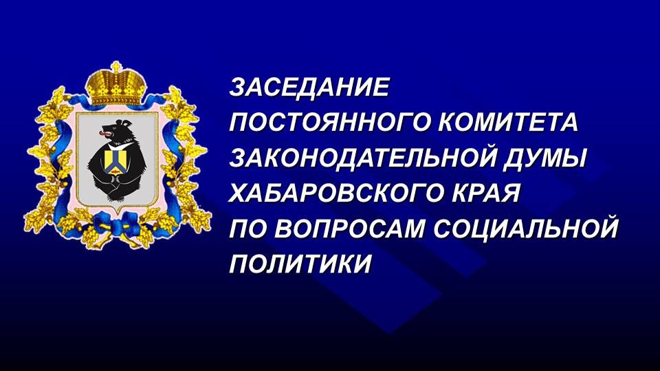 Заседание постоянного комитета Думы по вопросам социальной политики 26.07.2024