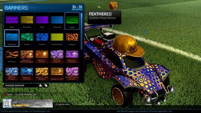 All Season 5 REWARDS - Rocket League  Grandchampion Player Banners